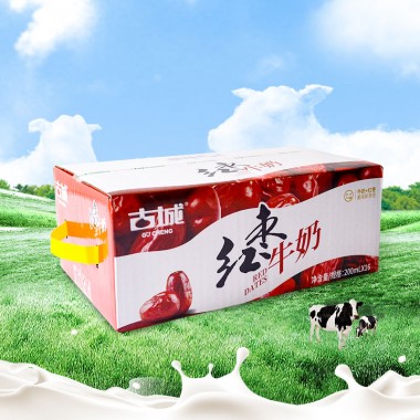 200ml古城百粒包红枣奶